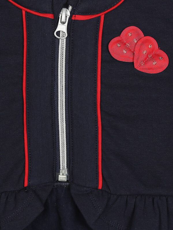Navy Blue Fleece Cardigan image number 2